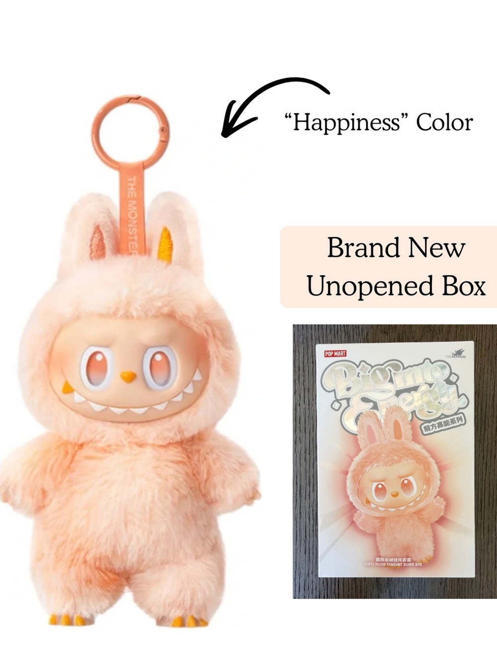 POP MART Labubu The Monsters Big Into Energy New Unopened Box- Happiness